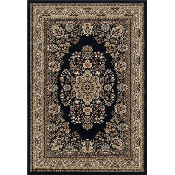 L-Baiet AK289C57 5 x 7 ft. Madeleine Oriental Rug; Black, L-Baiet, Mfr#: AK289C57